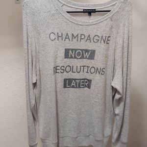 Champagne now lightweight sweater